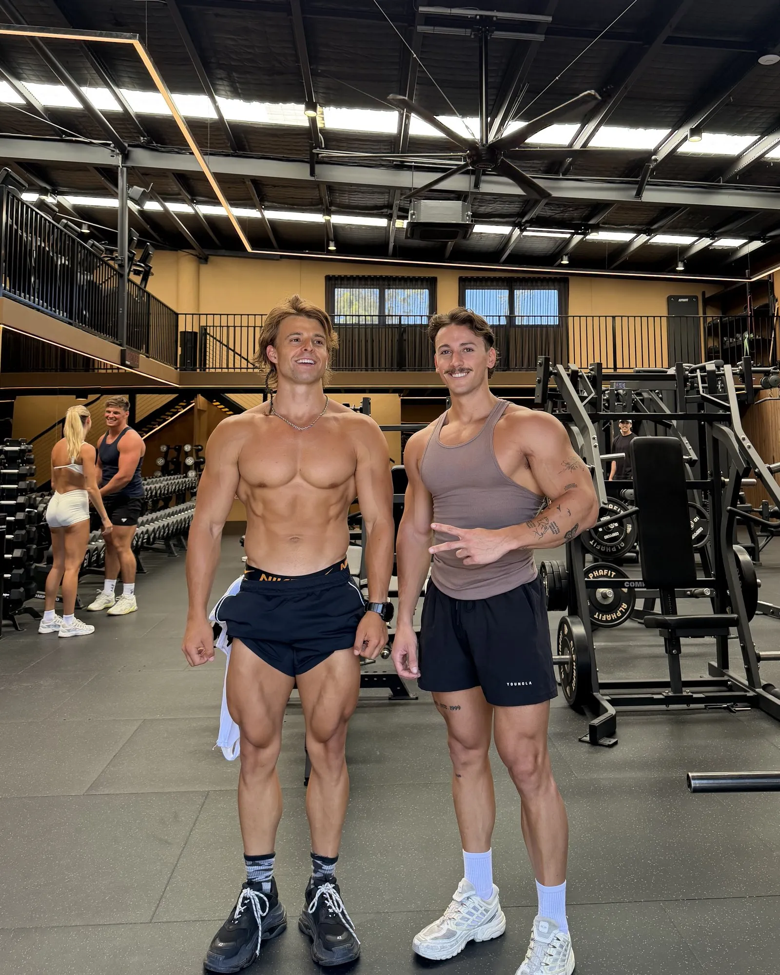 Head coaches Gabe and Kalani in the gym